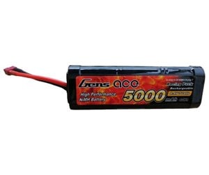 Fjernstyrt - Gens ace &Tattu Battery Traxxas 5000mAh 8.4V NiMH Hump T Plug - B-5000-8.4V-NIMH-Hum