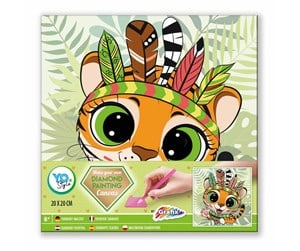 Kreative leker - Grafix - Craft Kit Diamond Painting Canvas - Tiger - 260012