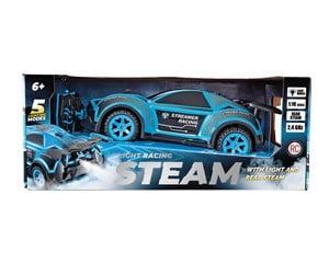 Leketøy - SPEED X RC Steam 2WD Car BLUE 1:16 Steaming & light - 20223