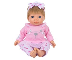 Leketøy - Tiny Treasures Doll with blonde hair and pink outfit - 30542