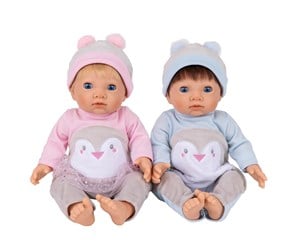 Leketøy - Tiny Treasures Baby Penguin Twin Doll Set - 30544