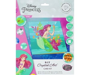 Leketøy - Craft Buddy Ariel, 18x18cm Crystal Art Card - 103804