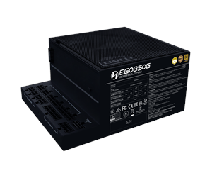 Strømforsyning (PSU) - Lian Li Edge Gold 850W Black Strømforsyning (PSU) - 850 Watt - 120 mm - ATX 3.1 - 80 Plus Gold sertifisert - G9P.EG0850G.B000.EU