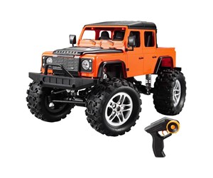 Fjernstyrt - Double Eagle Remote-controlled car 1:14 (orange) Land Rover Defender (Pick-up) E332-003 - E332-003