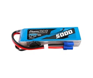 Fjernstyrt - Gens ace &Tattu G-Tech 5000mAh 14.8V 45C 4S1P Heli Lipo Battery with EC5 Plug - GEA504S45E5GT