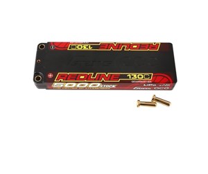 Fjernstyrt - Gens ace &Tattu Redline Series 5000mAh 7.4V 130C 2S1P HardCase 56# HV Lipo Battery - GEA50002S13D5