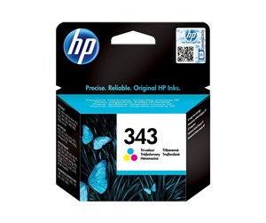 Printertilbehør blekk/toner - HP 343 / C8766EE Tri-Color Ink - Blekkpatron Colour (cyan, magenta, yellow) - C8766EE