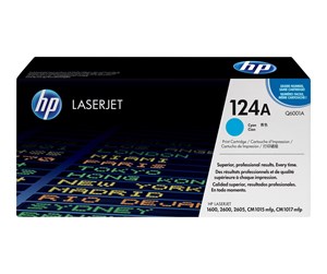 Printertilbehør blekk/toner - HP 124A / Q6001A Cyan Toner - Laser toner Blå - Q6001A