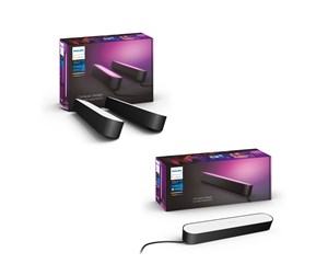 Smarthus - Philips Hue Play Double Pack - Svart + Hue Play Extension Kit - Svart - 8500038