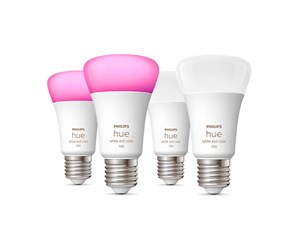 Smarthus - Philips Hue Color A60 E27 1100 Lumen - 4-pakning - 929002468802x2