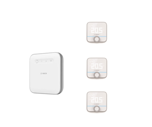 Smarthus - Bosch 1 Controller II+3 Room Thermostat II 230V - 8500819