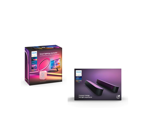 Smarthus - Philips Hue Play Gradient PC Lysstrip with bridge+Play Double Pack Sort - 8500889