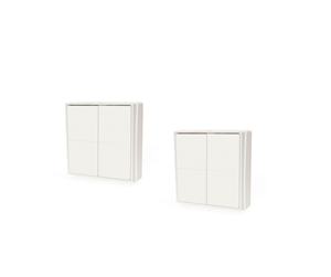 Smarthus - Shelly BLU Wall switch 4 2 pack - 8500899