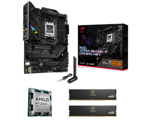 Prosessor/CPU - AMD Bundle 9800X3D + ASUS ROG STRIX B650E-F GAMING WIFI + Team Group T-Create Expert DDR5-6000 32GB - Prosessor/CPU - 8 kjerner - 4.7 GHz - AMD AM5 - AMD Boks (uten kjøler) - RSB650E-I+9800X3D+TG32GBD56000