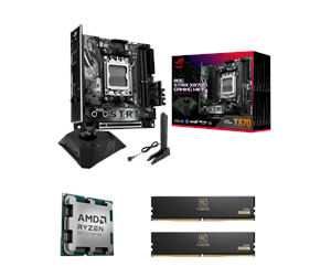 Prosessor/CPU - AMD Bundle 9800X3D + ASUS ROG STRIX X870-I GAMING WIFI + Team Group T-Create Expert DDR5-6000 32GB - Prosessor/CPU - 8 kjerner - 4.7 GHz - AMD AM5 - AMD Boks (uten kjøler) - RSX870-I+9800X3D+TG32GBD56000