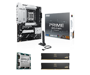 Prosessor/CPU - AMD Bundle 9800X3D + ASUS PRIME X870-P WIFI + Team Group T-Create Expert DDR5-6000 32GB - Prosessor/CPU - 8 kjerner - 4.7 GHz - AMD AM5 - AMD Boks (uten kjøler) - PX870-PWIFI+9800X3D+TG32GBD56000