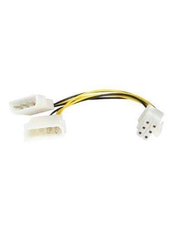 StarTech.com LP4 to 6 Pin PCI Express Video Card Power Adapter - strøm-splitter