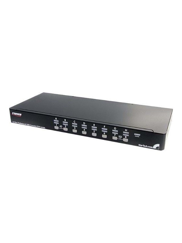 StarTech.com 16 Port 1U RackMount USB KV