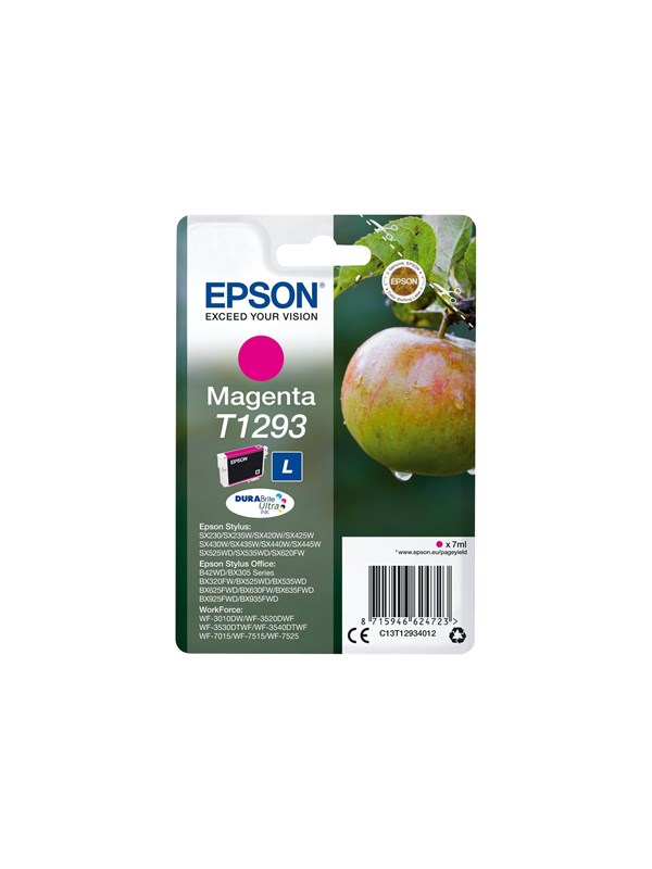 Epson T1293 Magenta Ink - Blekkpatron Rød