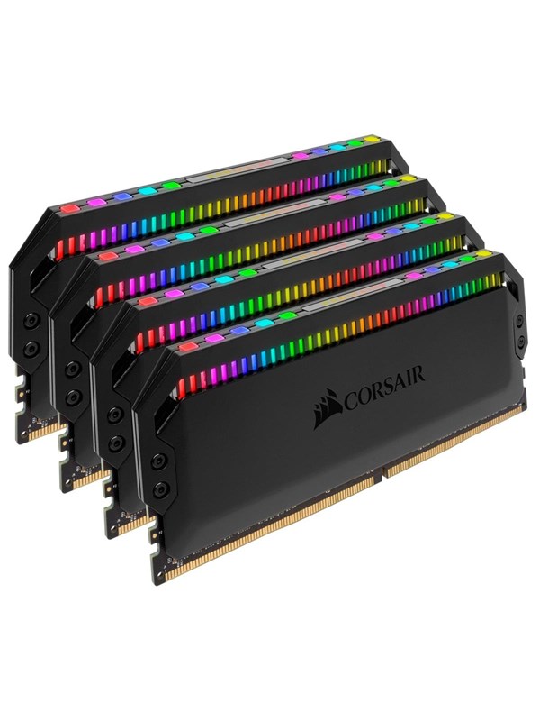 Corsair Dominator Platinum RGB DDR4-3600 - 32GB - CL18 - Quad Channel (4 pcs) - Intel XMP - Svart med RGB