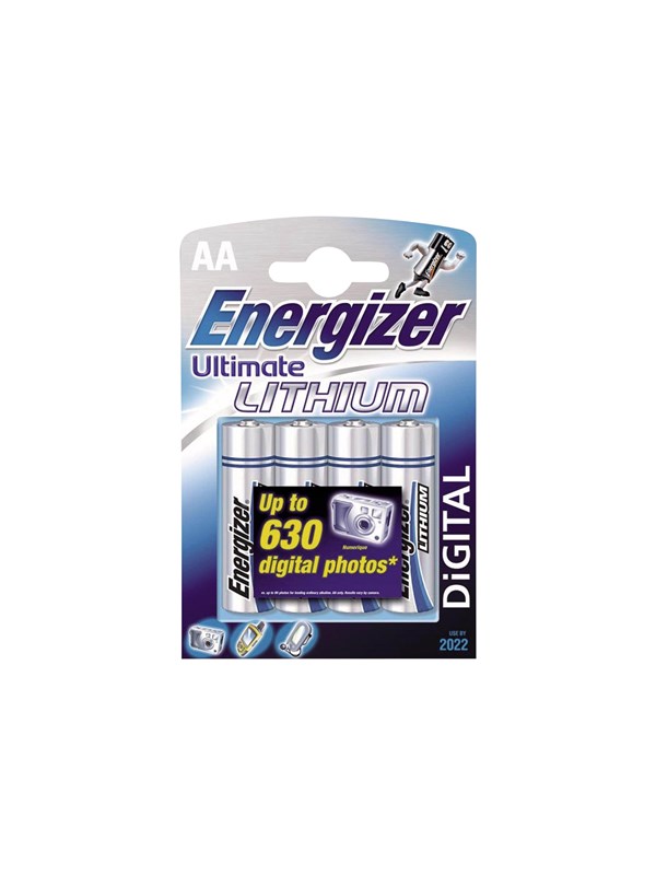 Energizer® Ultimate Lithium AA batterier