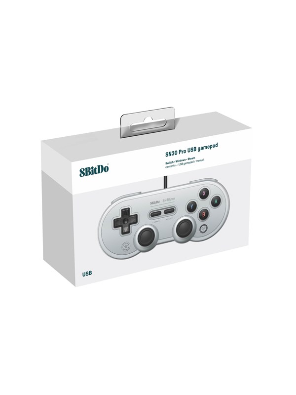 Bilde av 8bitdo Sn30 Pro Usb Gamepad Gray Edition - Controller - Nintendo Switch