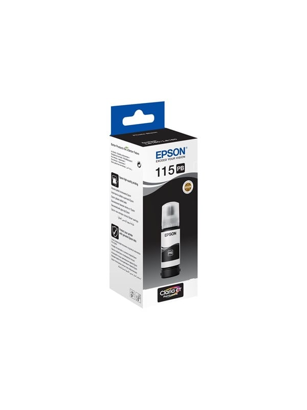 Epson EcoTank 115 - Photo Black Ink - Blekkrefill Foto-sort