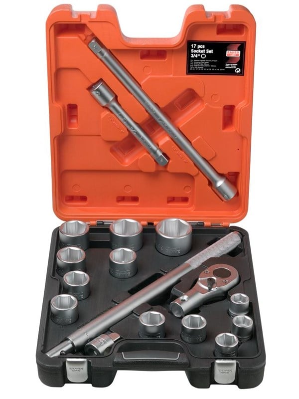 Bilde av Bahco Socket Set 3/4 17 Pieces 22-50mm