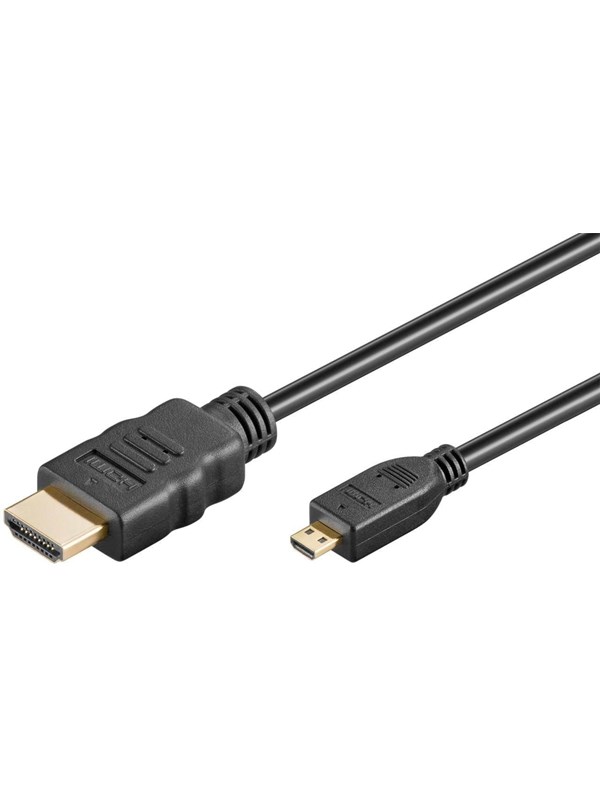 Pro HDMI - Micro HDMI 2.0 - Skjermkabel - 0.5m - Svart