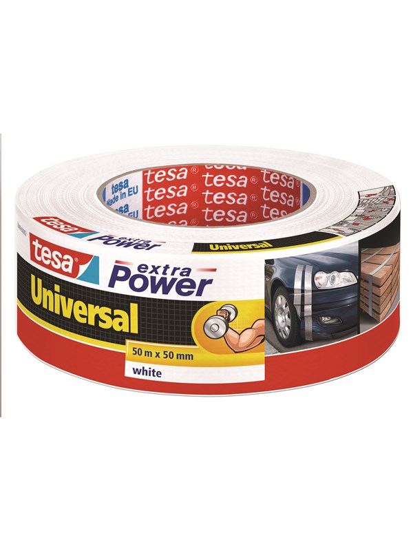 tesa Duct Tape extra Power Universal 50m x 50mm White