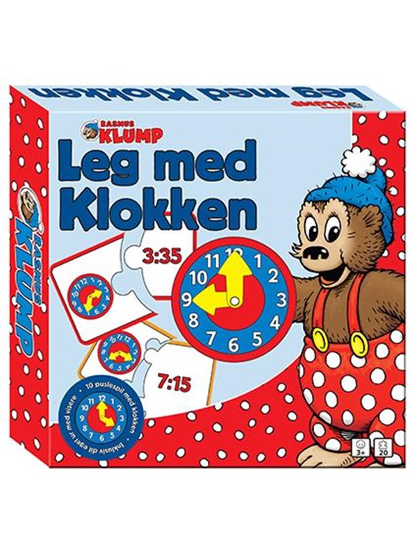 Bilde av Barbo Toys Rasmus Klump - Leg Med Klokken