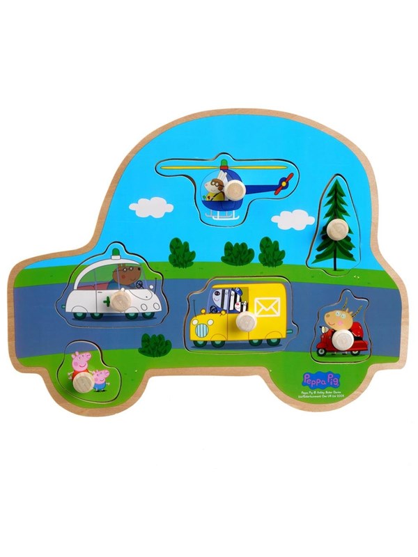 Bilde av Barbo Toys Peppa Pig - Wooden Puzzles - Transport