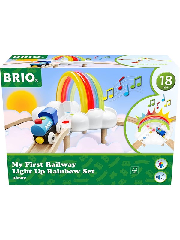 Bilde av Brio My First Railway Light Up Rainbow Set