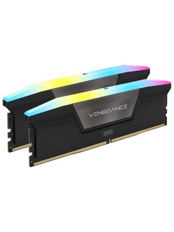 Corsair Vengeance RGB DDR5-6000 - 32GB - CL36 - Dual Channel (2 pcs) - AMD EXPO & Intel XMP - Grå med RGB