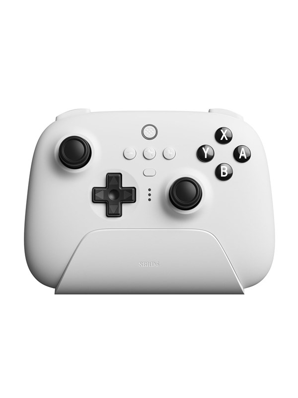 Bilde av 8bitdo Ultimate Bluetooth Controller W/ Charging Dock - White - Nintendo Switch