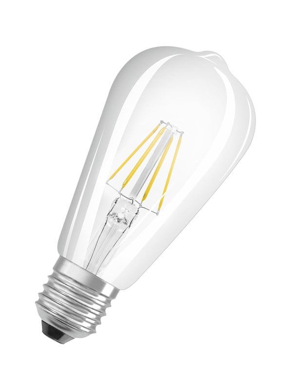 Osram LED-lyspære Comfort Edison 5,8W/927 (60W) Clear Dimmable E27