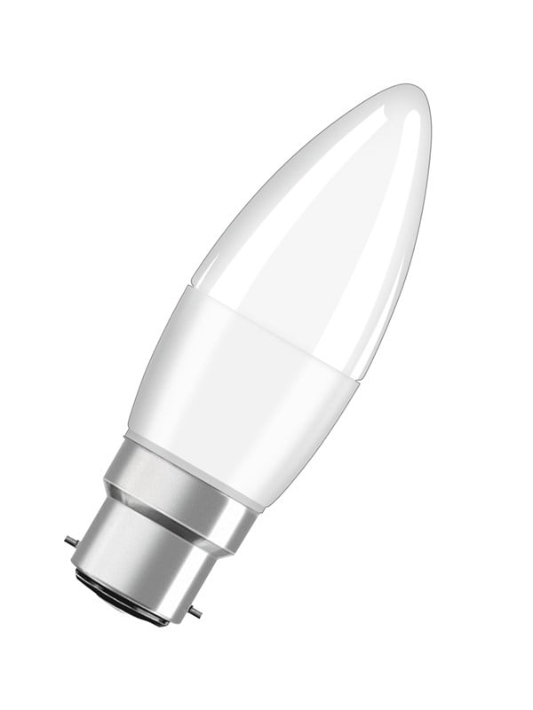 Osram LED-lyspære Candle 4.9W/827 (40W) Frosted B22d