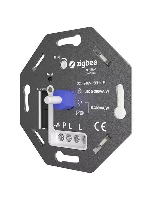 Light Solutions Zigbee Rotary Dimmer for EU cans - 250W - (Without front)