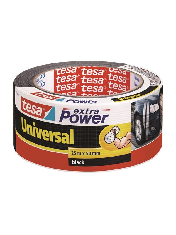 tesa Duct Tape extra Power Universal 25m x 50mm Black