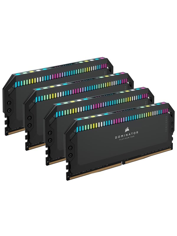 Corsair Dominator Platinum RGB DDR5-6400 - 64GB - CL32 - Quad Channel (4 pcs) - Intel XMP - Svart med RGB