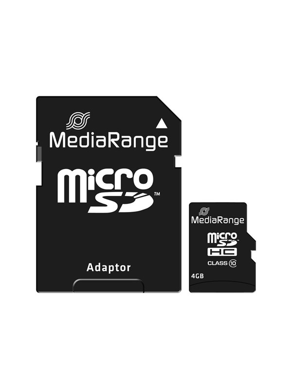 MediaRange - flash memory card - 4 GB - microSDHC