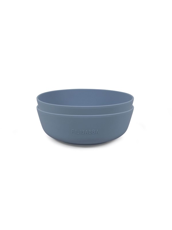 Filibabba Silicone bowl 2-pack - Powder blue