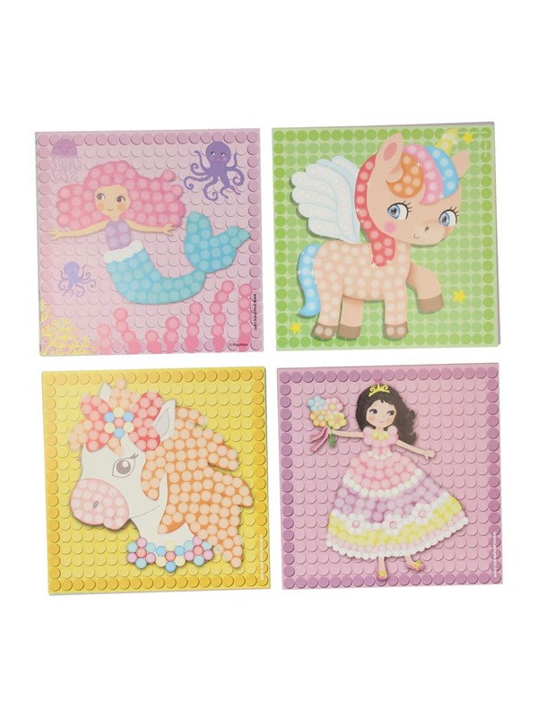 Bilde av Playmais Mosaic Cards Decorate Girls Set 24pcs.