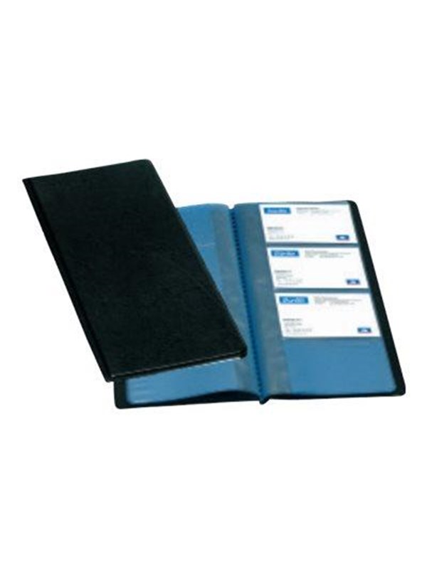 Bilde av Bantex Elba Standard - Business Card Book - For 58 X 86 Mm - Capacity: 96 Cards - Black (pack Of 12)