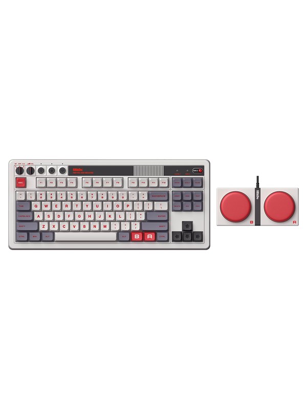 Bilde av 8bitdo Retro Mechanical Keyboard - N Edition - Tastatur &amp; Numerisk Sett - Engelsk - Storbritannia - Grå