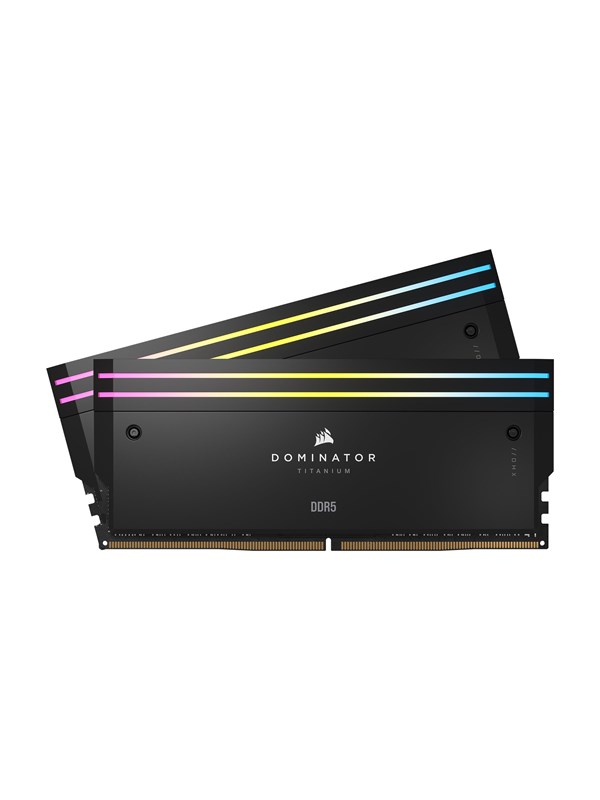 Corsair Dominator Titanium DDR5-6000 - 64GB - CL30 - Dual Channel (2 stk) - Intel XMP - Svart med RGB