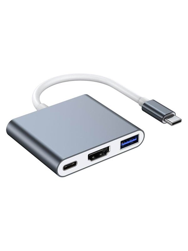 Lippa 3-in-1 87W USB-C PD 4K HDMI Hub USB-hub - 3 porter