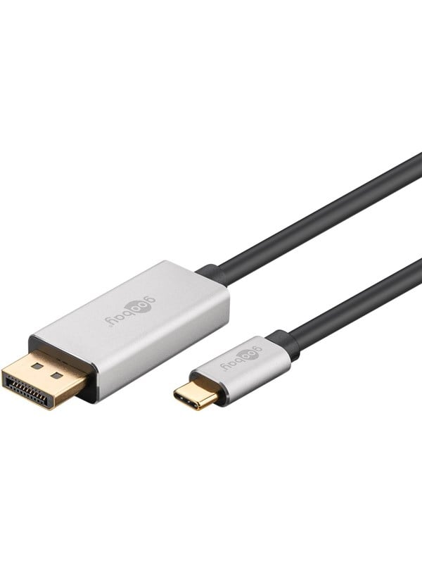 Pro DisplayPort - 24-pins USB-C - Skjermkabel - 2m - Grå