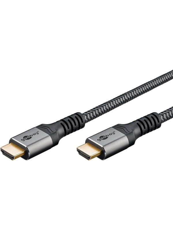 Pro HDMI 2.1 Sleeved - Skjermkabel - 1m - Svart