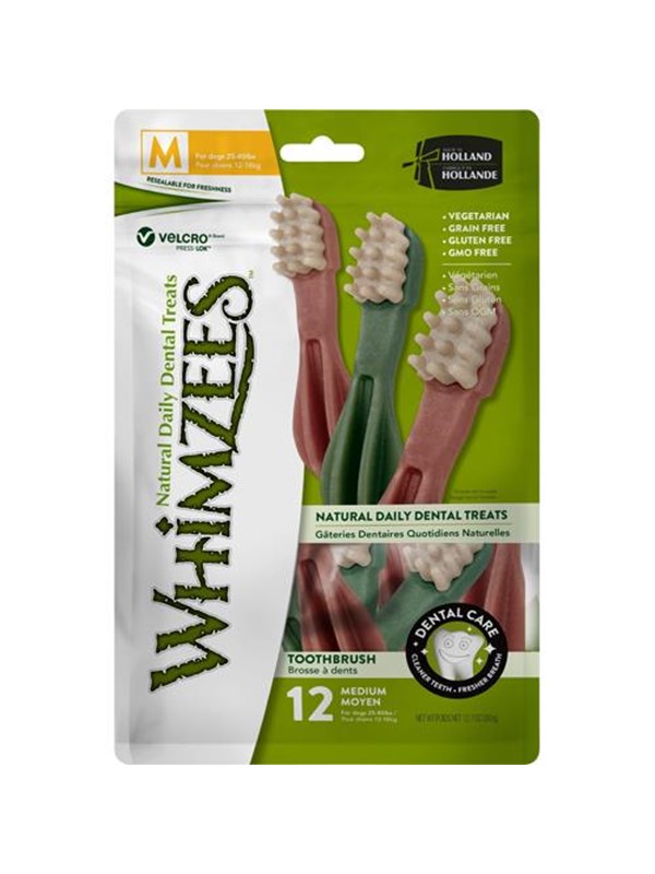 Whimzees Tannbørste Medium 12-pack